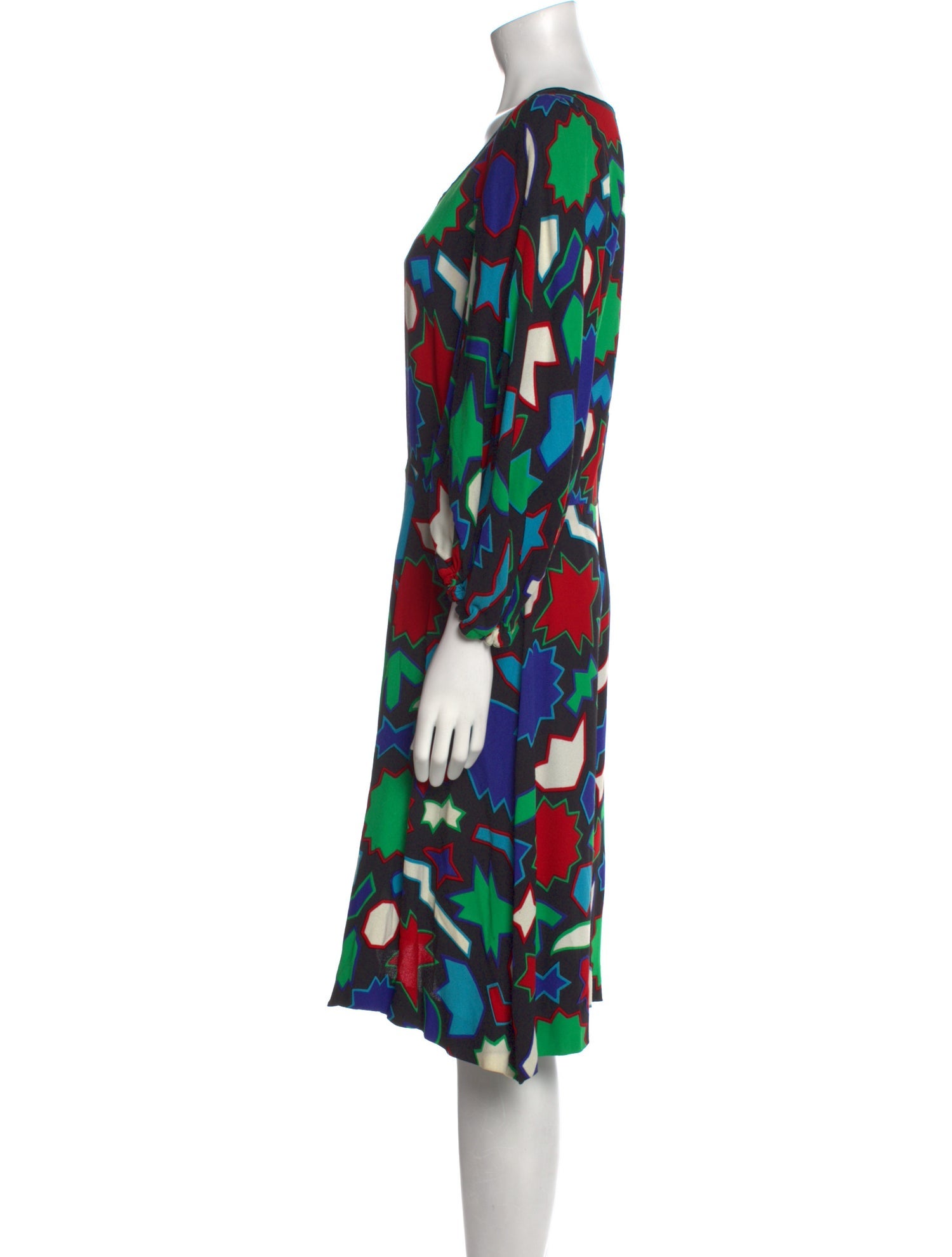 Yves Saint Laurent Rive Gauche Vintage Knee-Length Dress