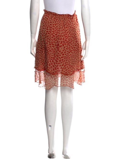 Yves Saint Laurent Rive Gauche Silk Knee-Length Skirt