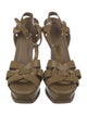 Yves Saint Laurent Rive Gauche Patent Leather Sandals