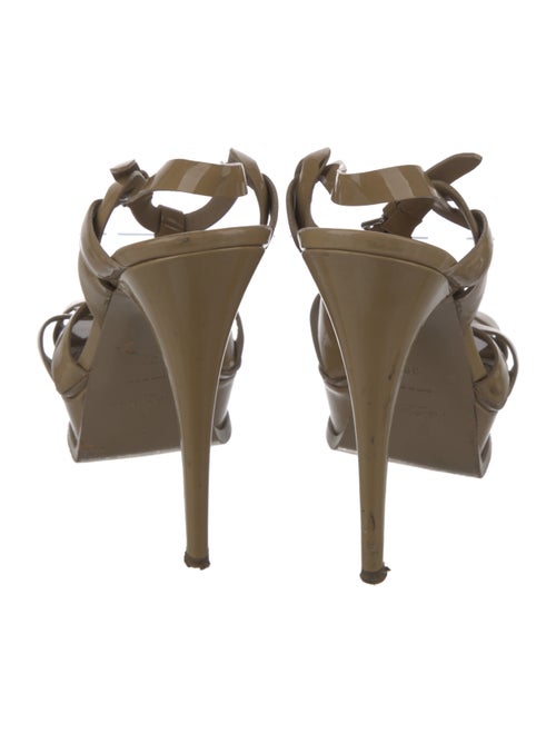 Yves Saint Laurent Rive Gauche Patent Leather Sandals