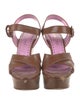 Yves Saint Laurent Rive Gauche Leather Sandals