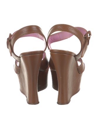 Yves Saint Laurent Rive Gauche Leather Sandals