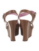 Yves Saint Laurent Rive Gauche Leather Sandals