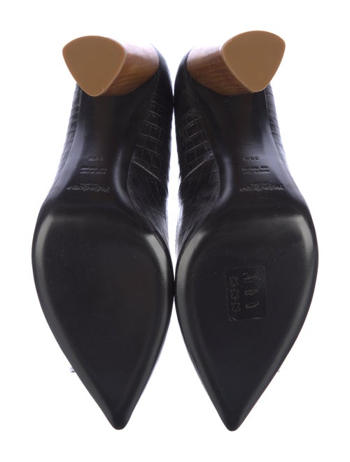 Yves Saint Laurent Rive Gauche Embossed Leather Pumps