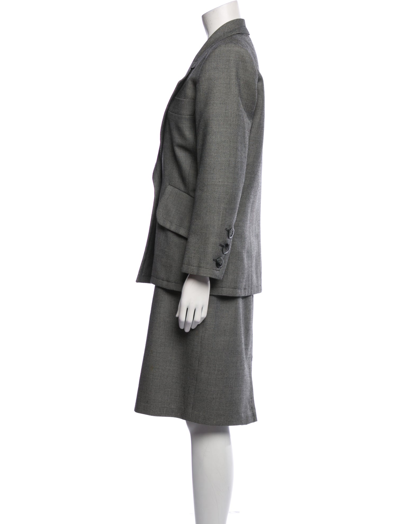 Yves Saint Laurent Rive Gauche Vintage 1987 Skirt Suit