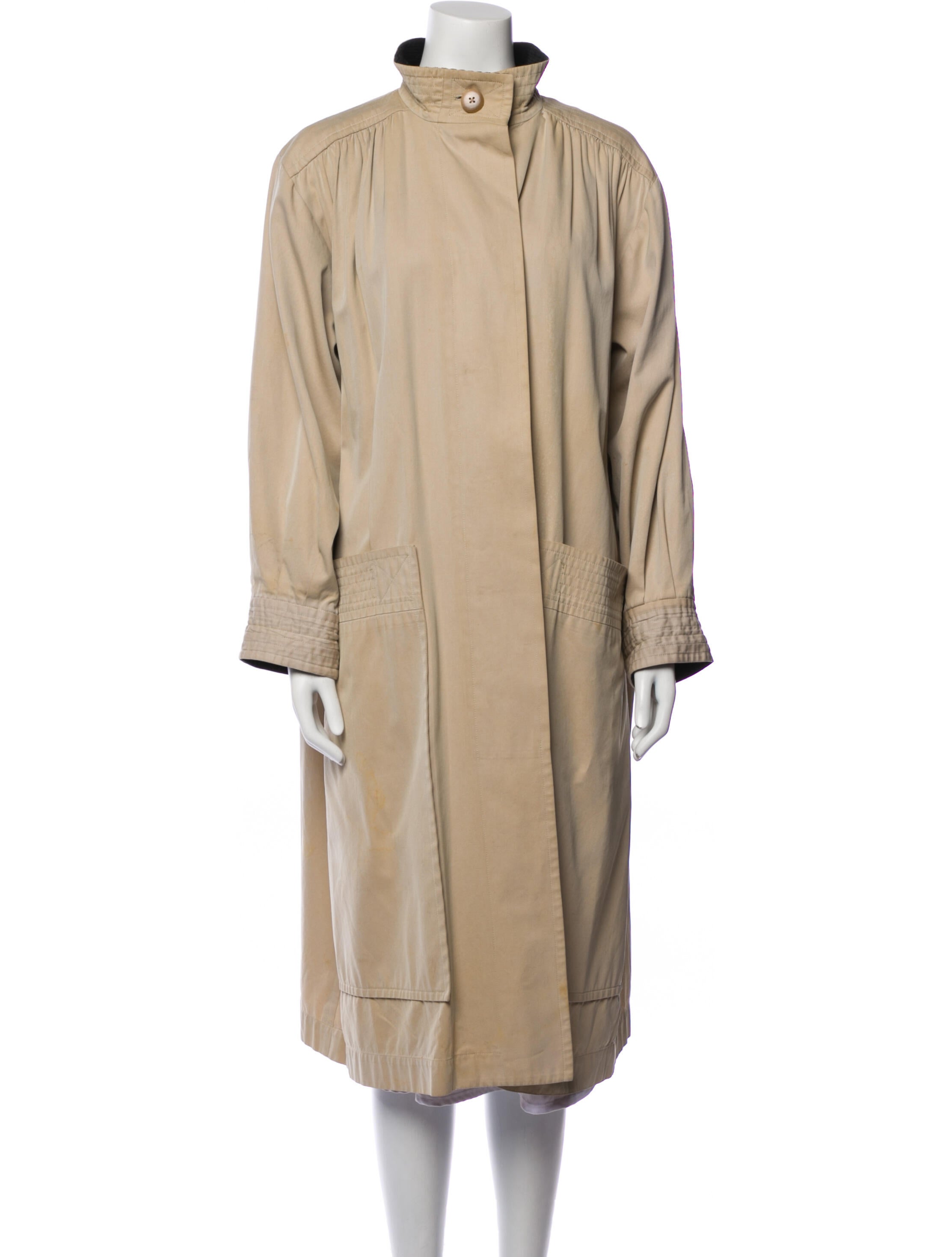 Yves Saint Laurent Rive Gauche Vintage 1980's Trench Coat