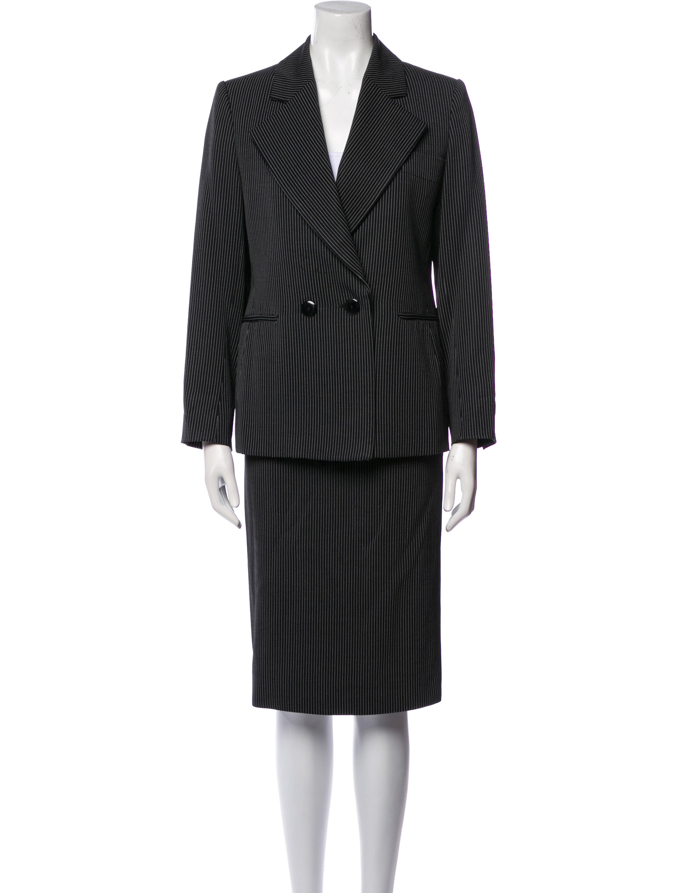 Yves Saint Laurent Rive Gauche Vintage 1980's Skirt Suit
