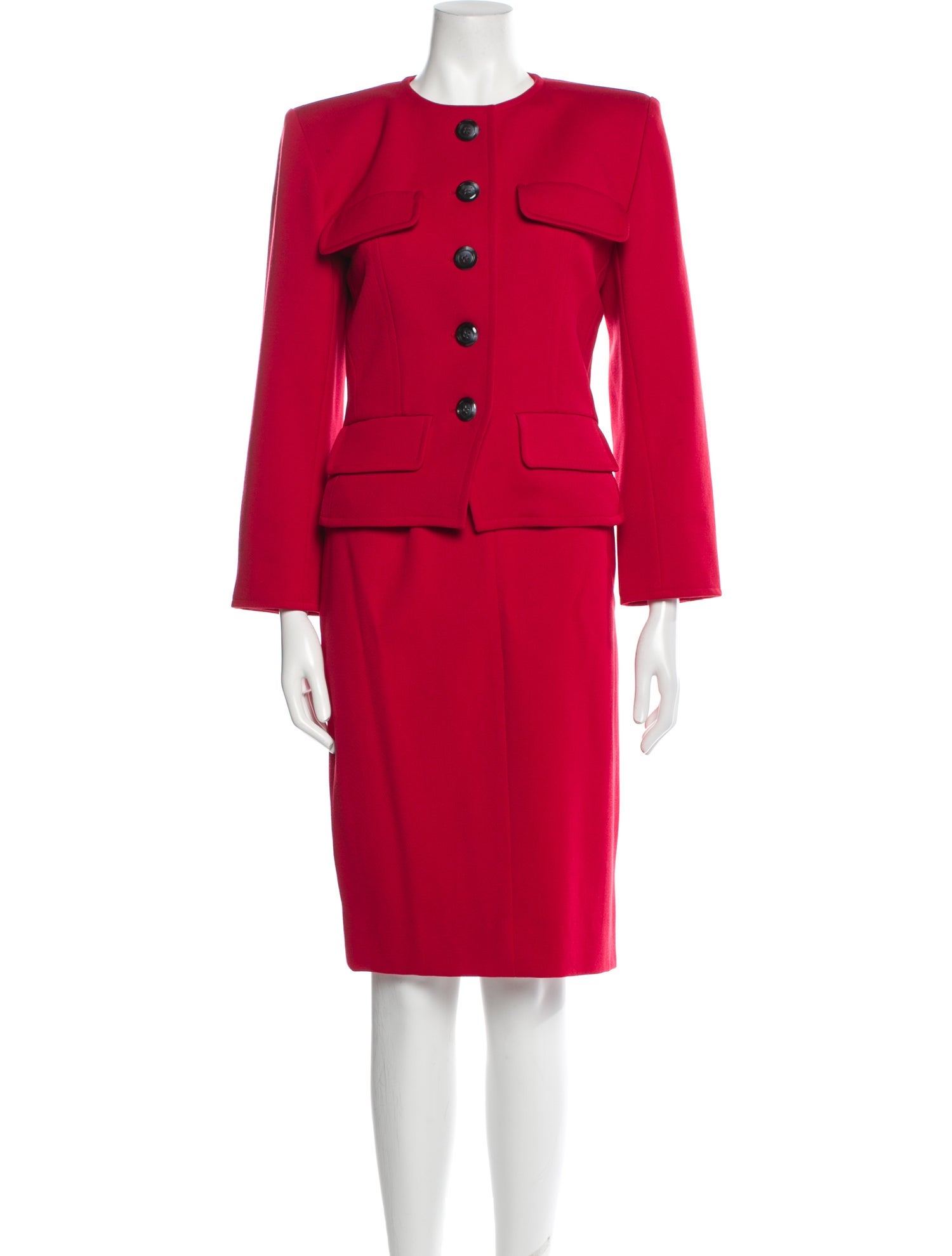 Yves Saint Laurent Rive Gauche Vintage 1980's Skirt Suit