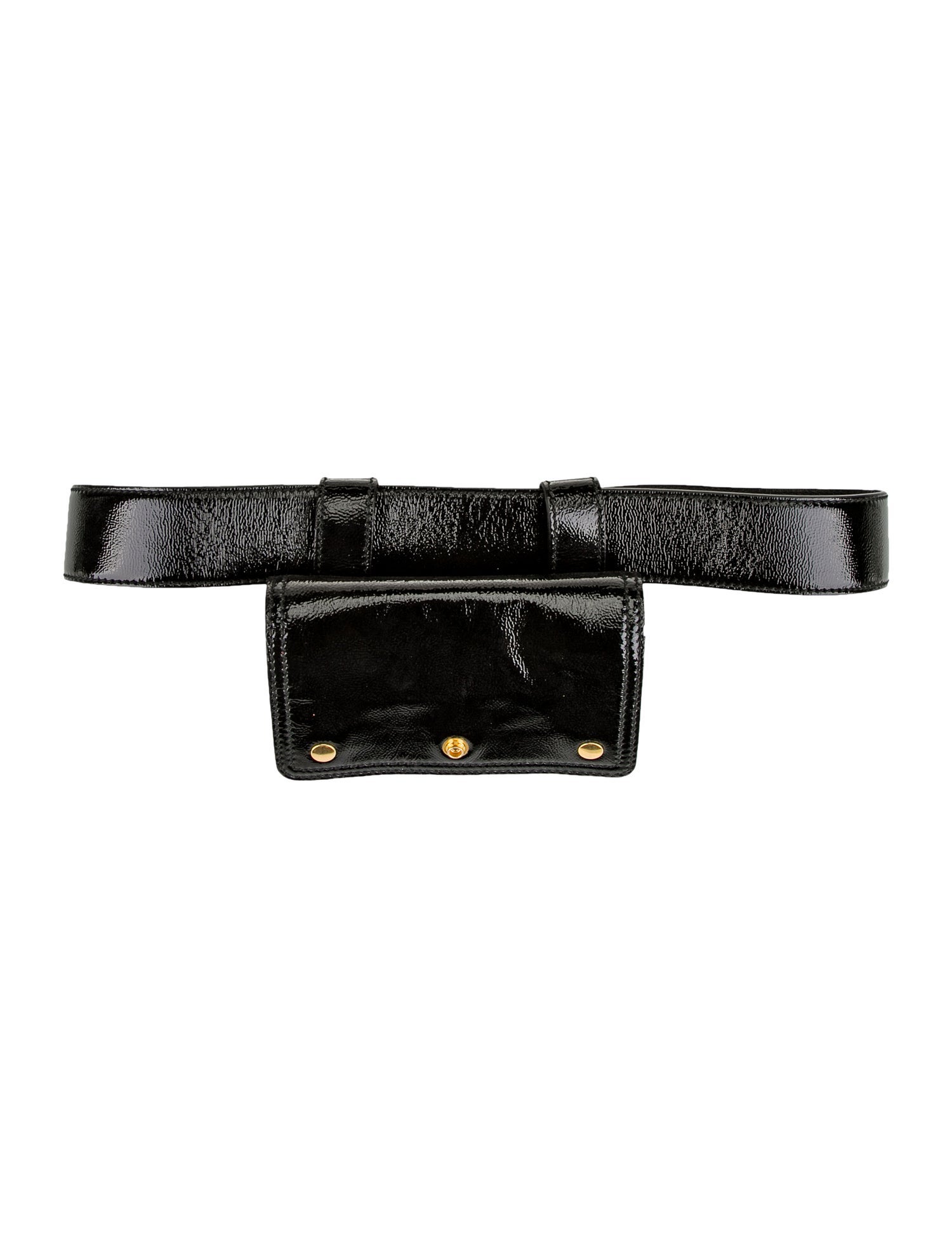 Yves Saint Laurent Rive Gauche Patent Leather Belt Bag