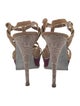 Yves Saint Laurent Rive Gauche Suede T-Strap Sandals