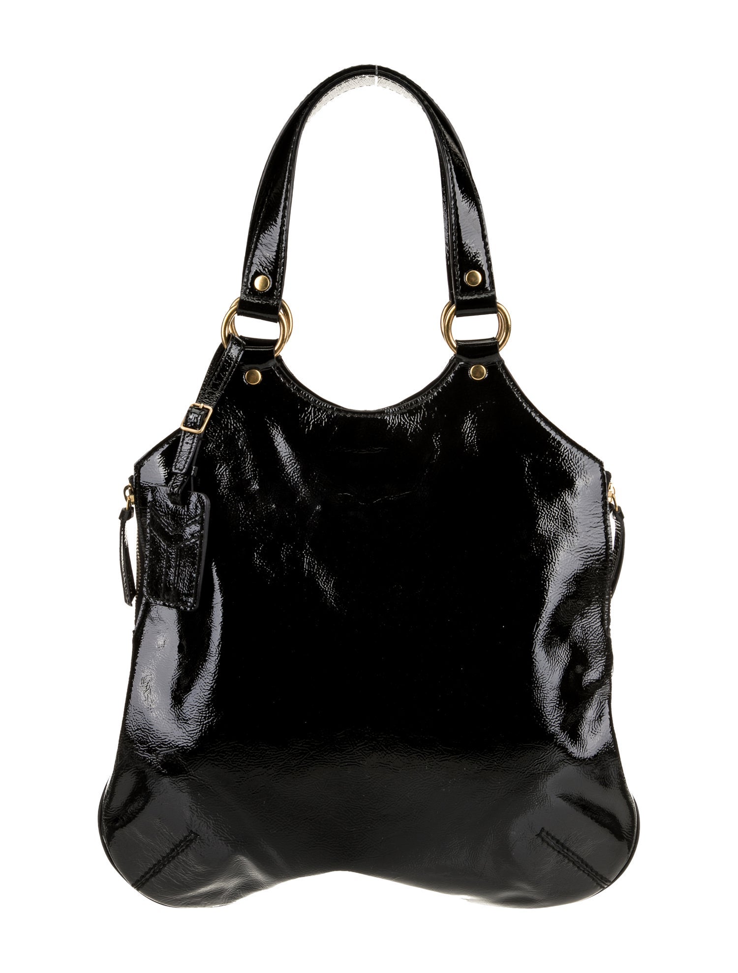 Yves Saint Laurent Rive Gauche Patent Leather Shoulder Bag