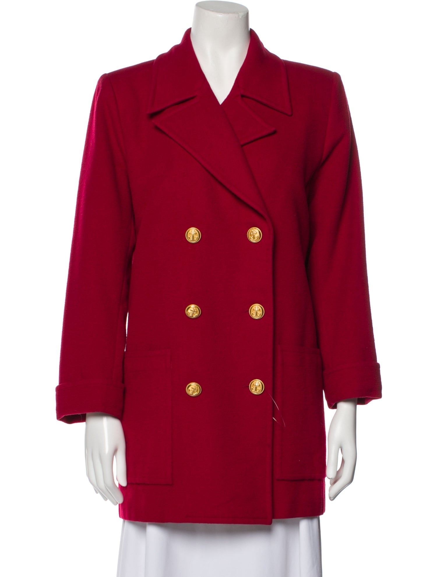 Yves Saint Laurent Rive Gauche Vintage 1970's Peacoat