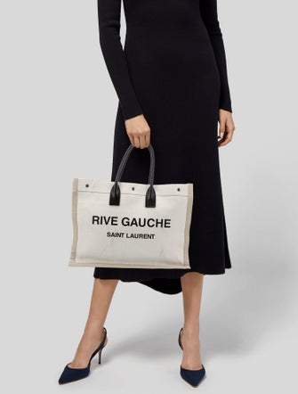 Saint Laurent Canvas Rive Gauche Large