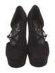 Yves Saint Laurent Rive Gauche Suede D'Orsay Pumps