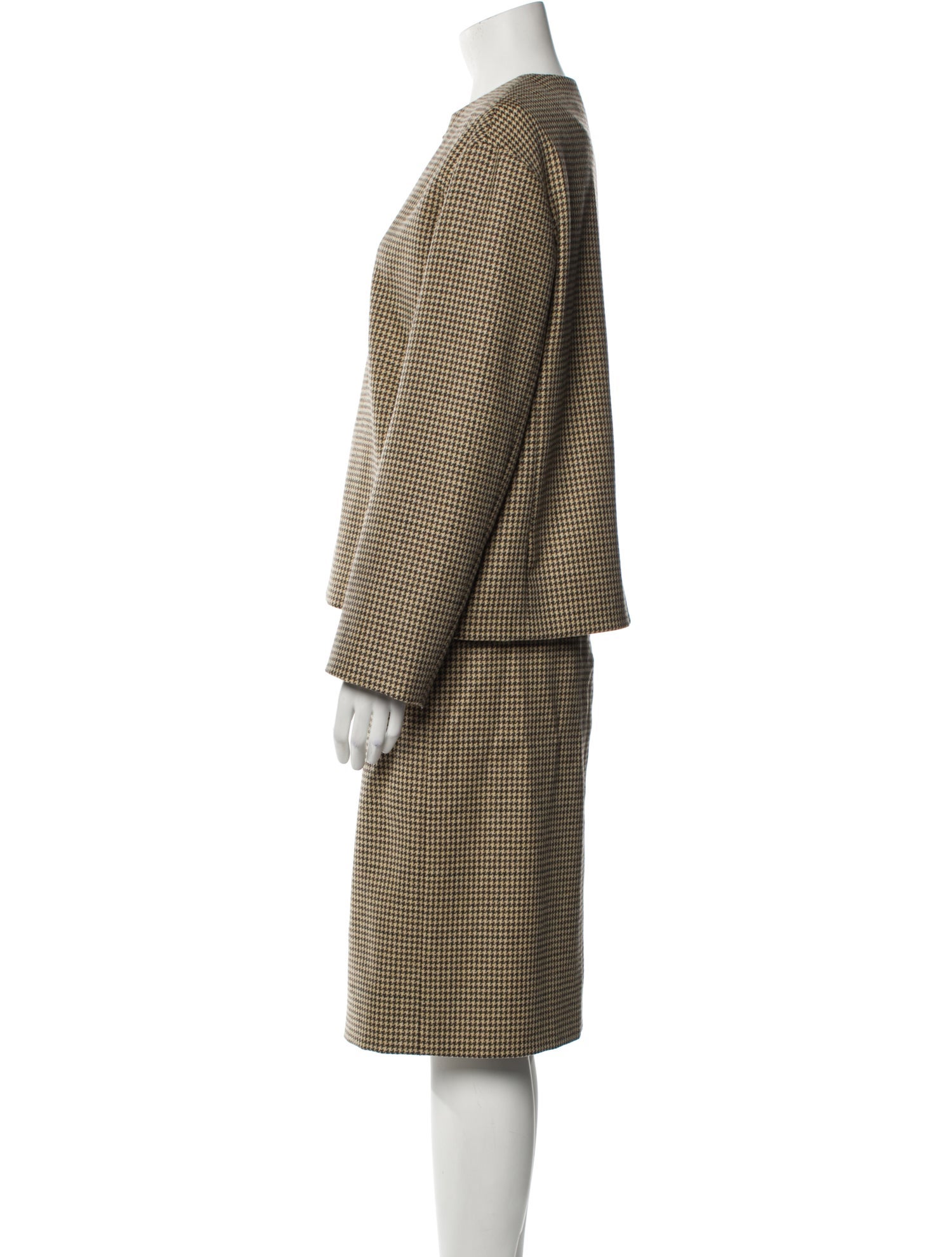 Yves Saint Laurent Rive Gauche Vintage 2000 Skirt Suit