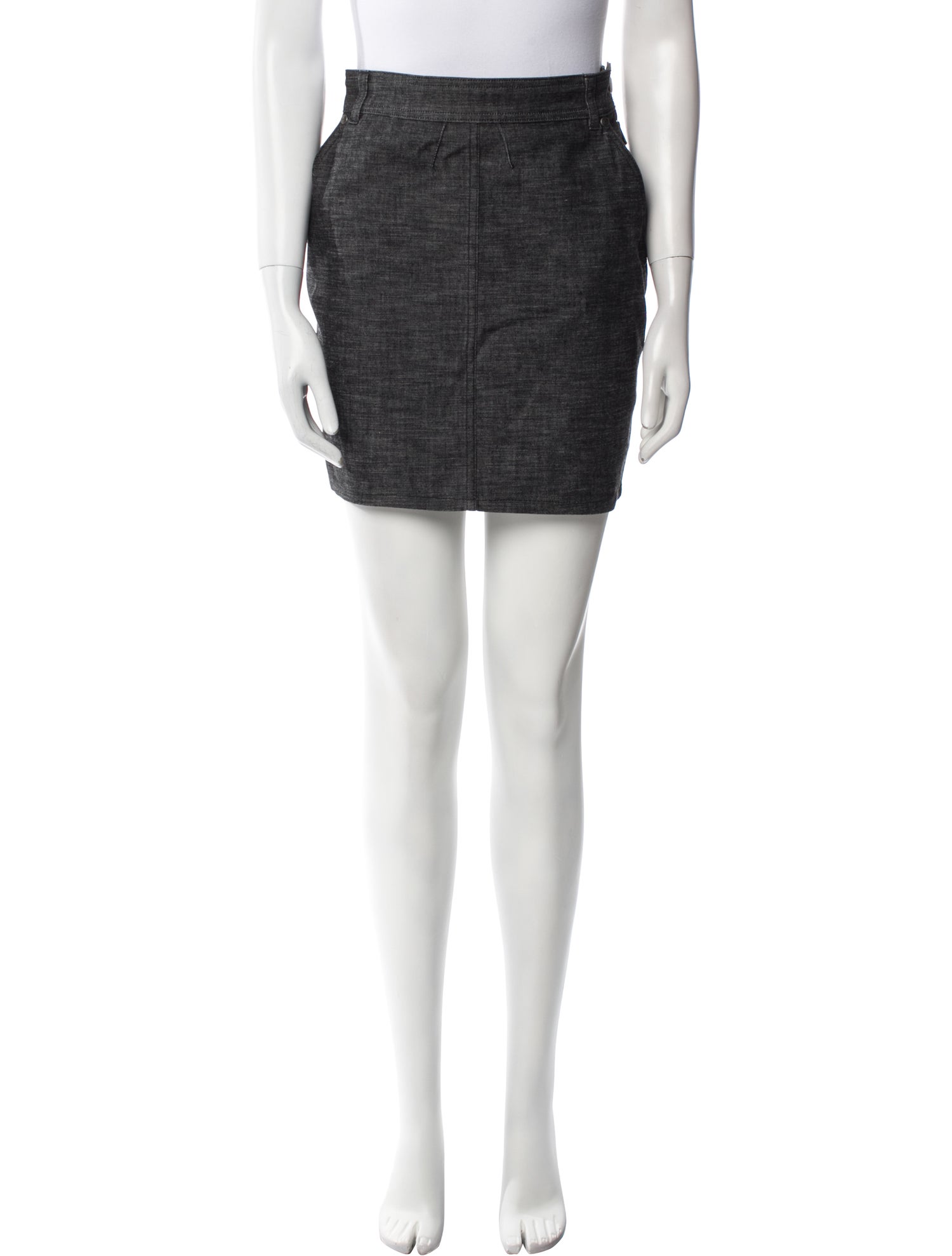 Yves Saint Laurent Rive Gauche Lace Trim Embellishment Mini Skirt