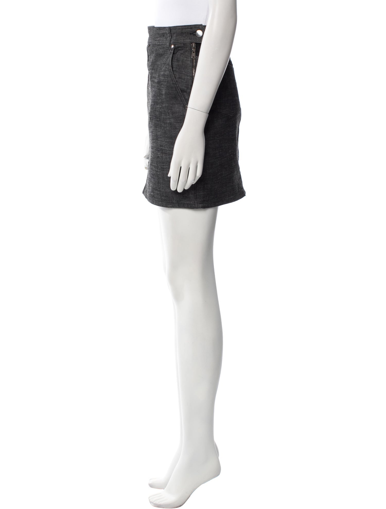 Yves Saint Laurent Rive Gauche Lace Trim Embellishment Mini Skirt