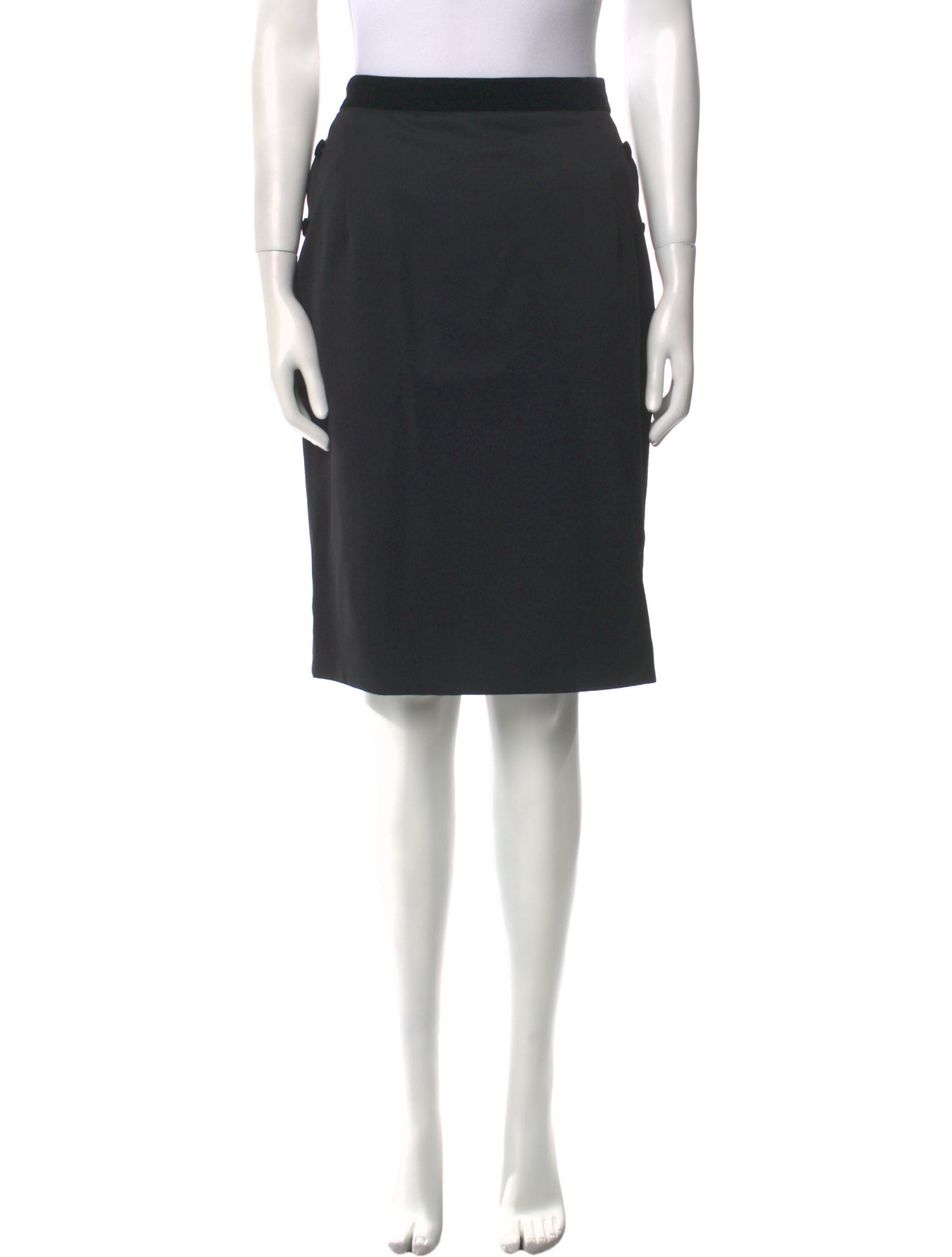 Yves Saint Laurent Rive Gauche Vintage Knee-Length Skirt