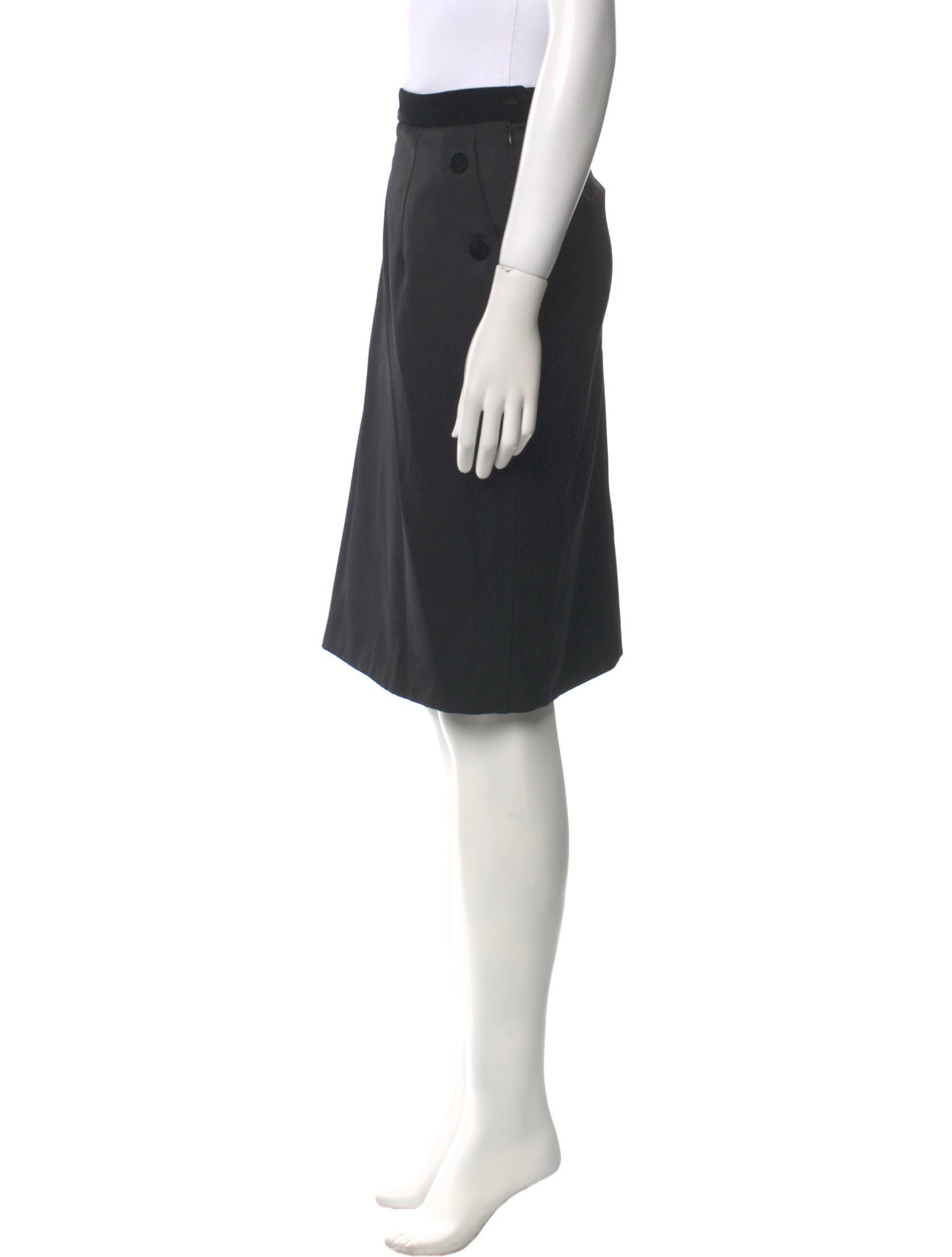 Yves Saint Laurent Rive Gauche Vintage Knee-Length Skirt