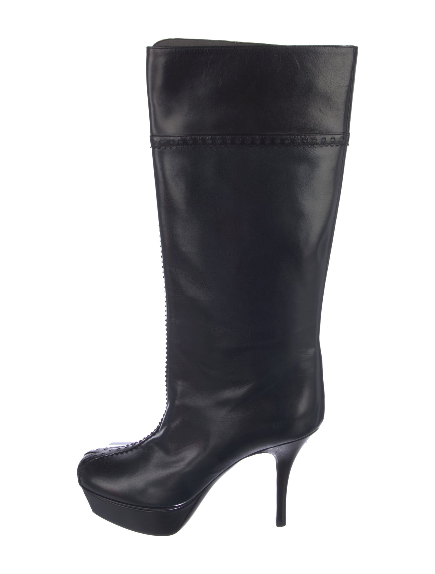Yves Saint Laurent Rive Gauche Leather Boots