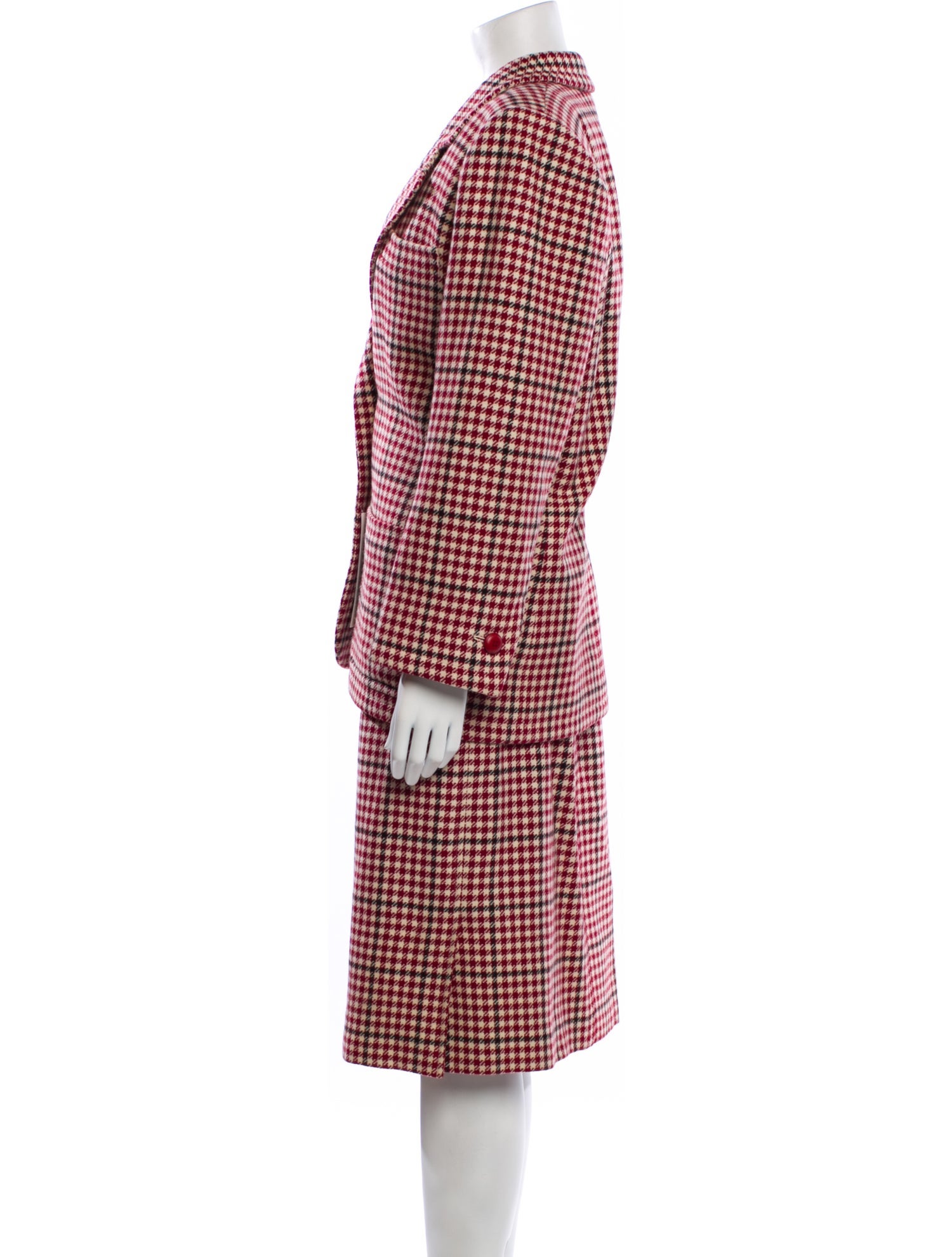 Yves Saint Laurent Rive Gauche Vintage Late 1970's - Early 1980's Skirt Suit
