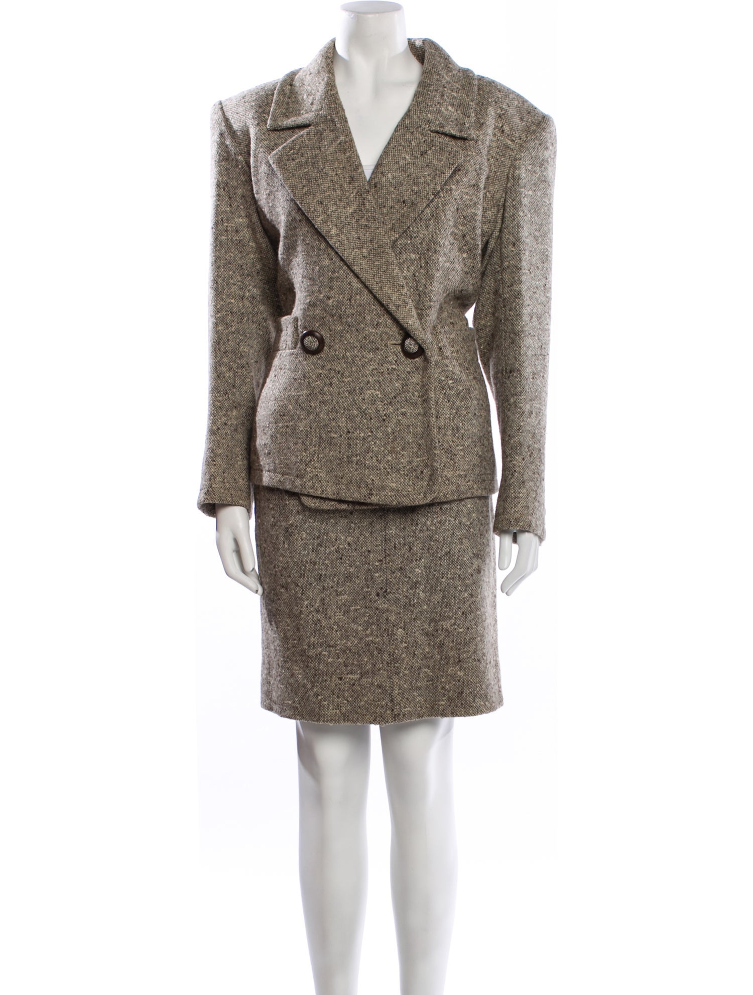 Yves Saint Laurent Rive Gauche Vintage 1989 Skirt Suit
