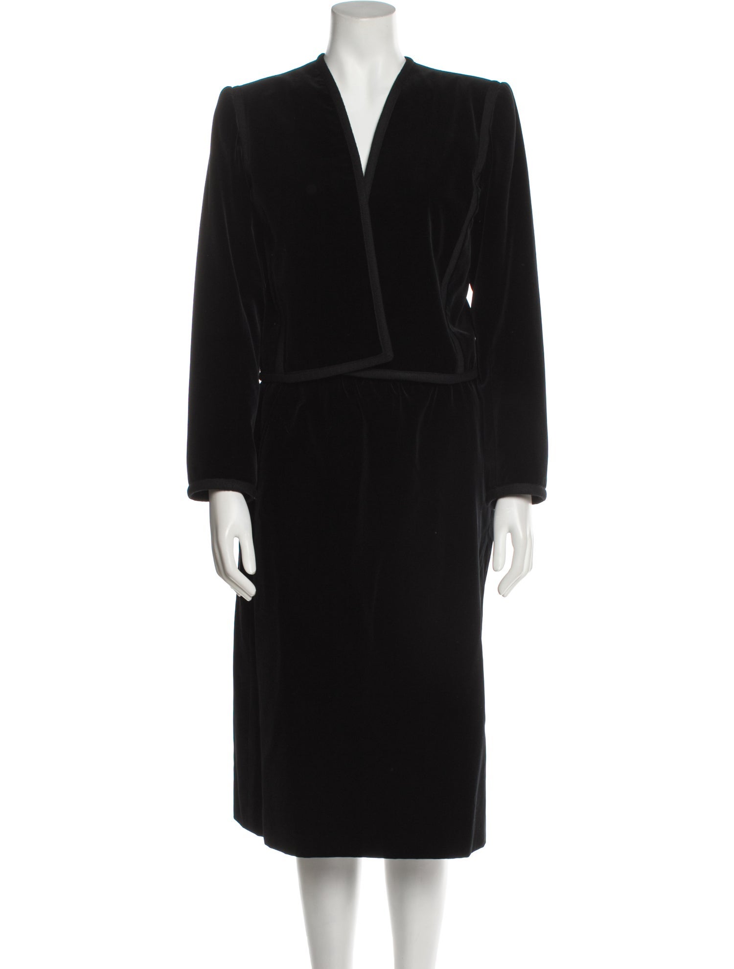 Yves Saint Laurent Rive Gauche Vintage Late 1970's - Early 1980's Skirt Suit