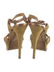 Yves Saint Laurent Rive Gauche Suede T-Strap Sandals