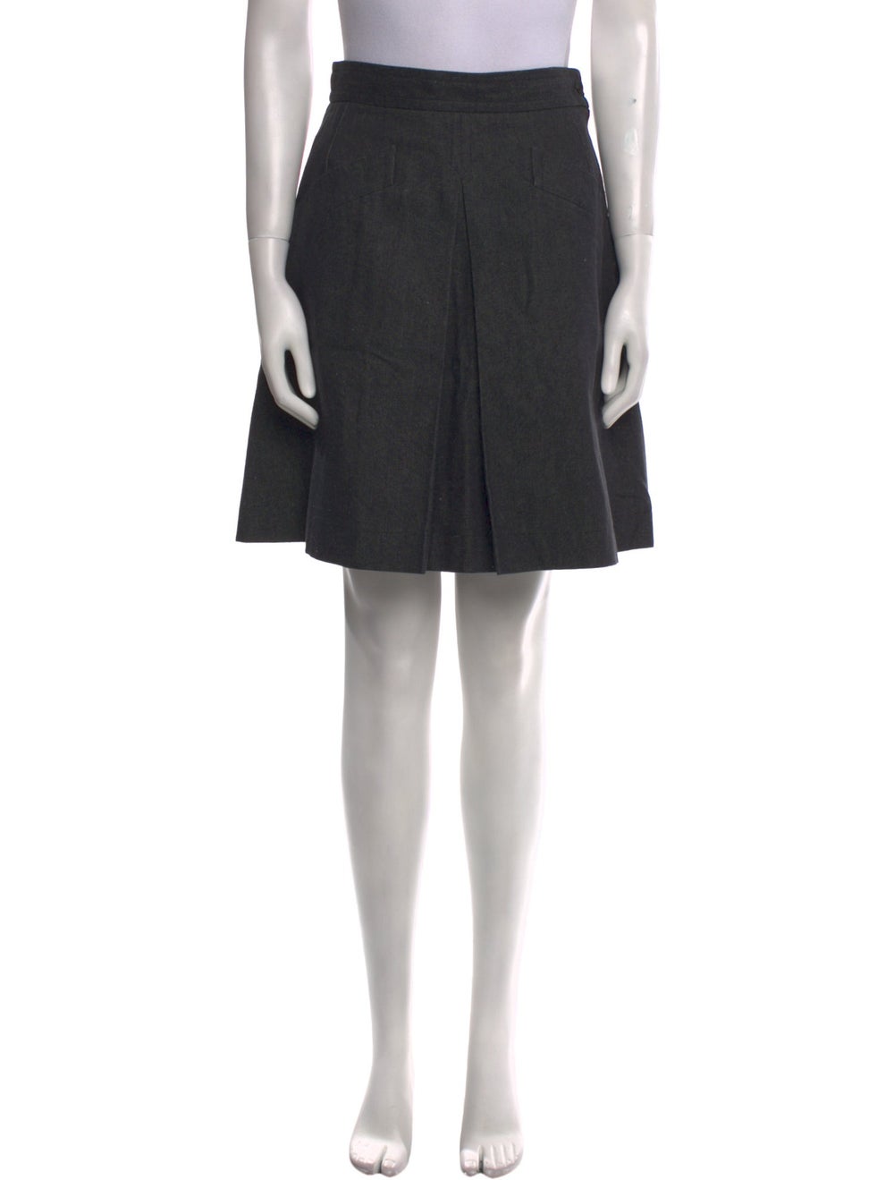 Yves Saint Laurent Rive Gauche Skirt Vintage From the Cruise 1993 Collection by Yves Saint Laurent Black Slit Pockets