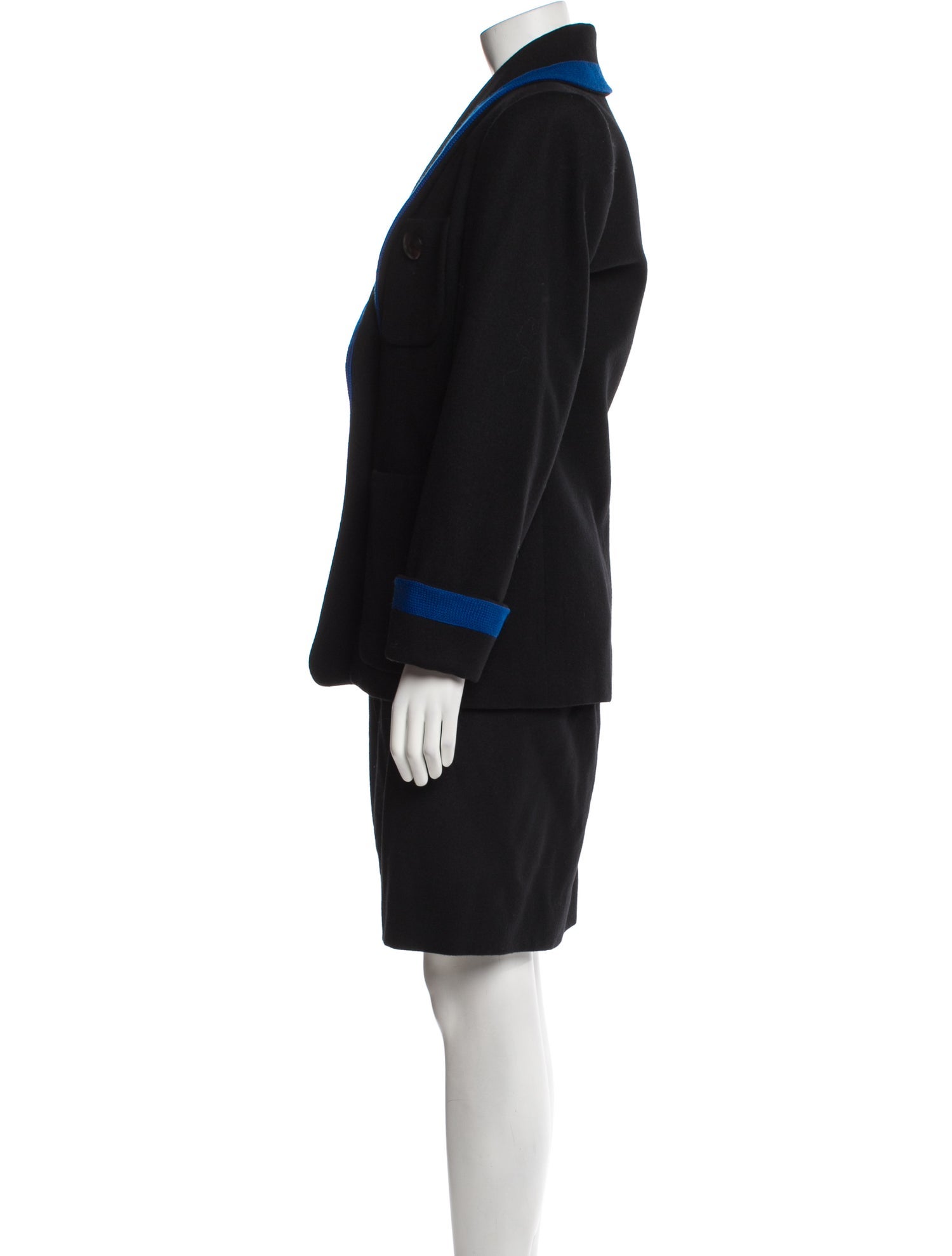 Yves Saint Laurent Rive Gauche Vintage 1980's Skirt Suit