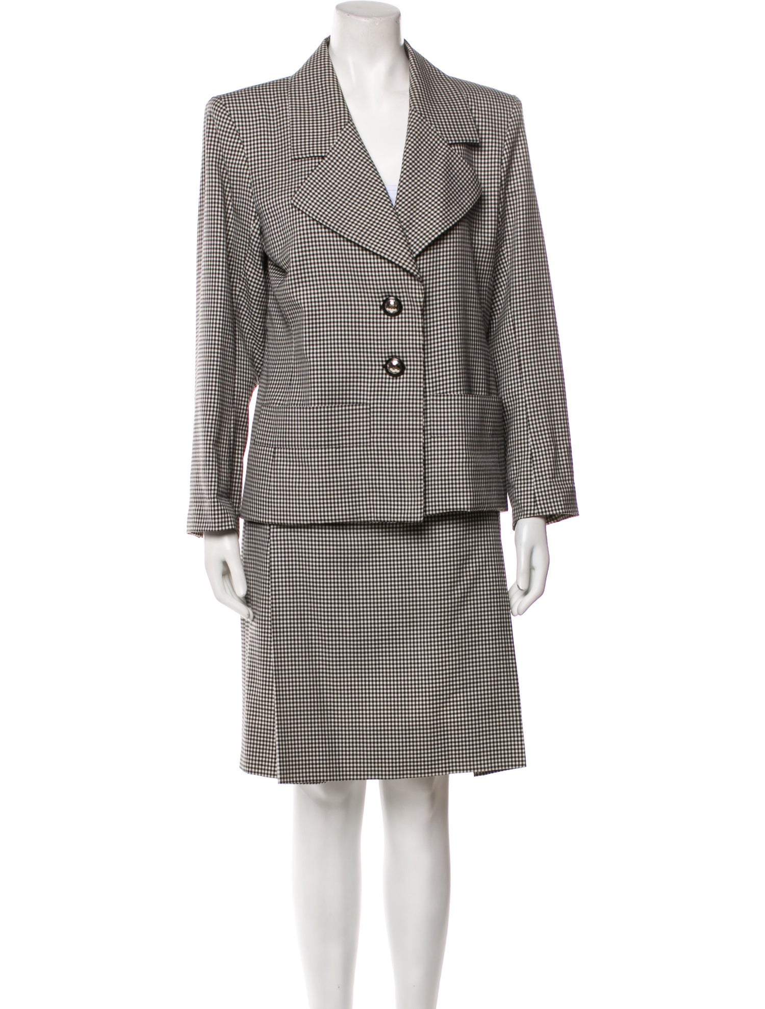 Yves Saint Laurent Rive Gauche Vintage 1990 Skirt Suit