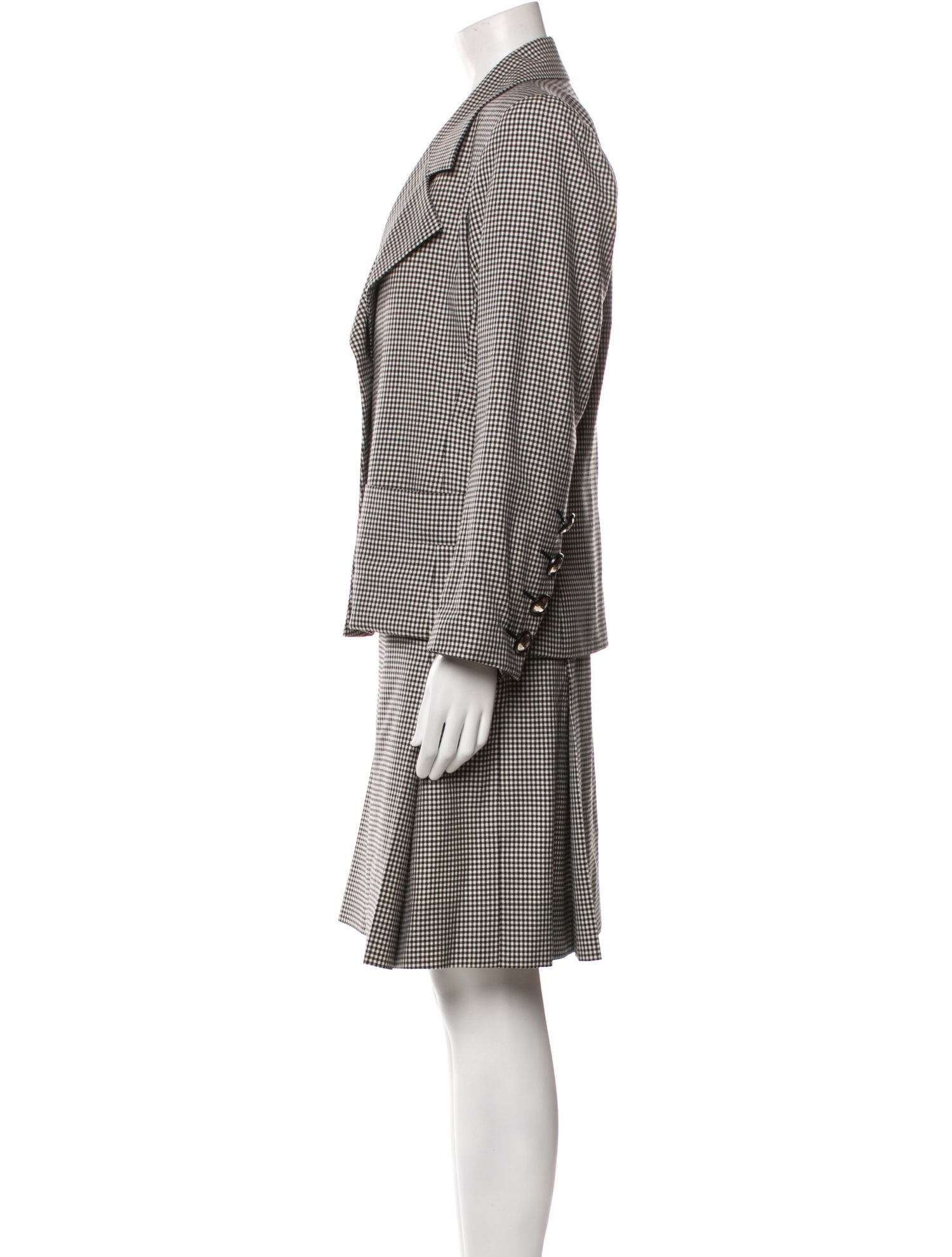 Yves Saint Laurent Rive Gauche Vintage 1990 Skirt Suit