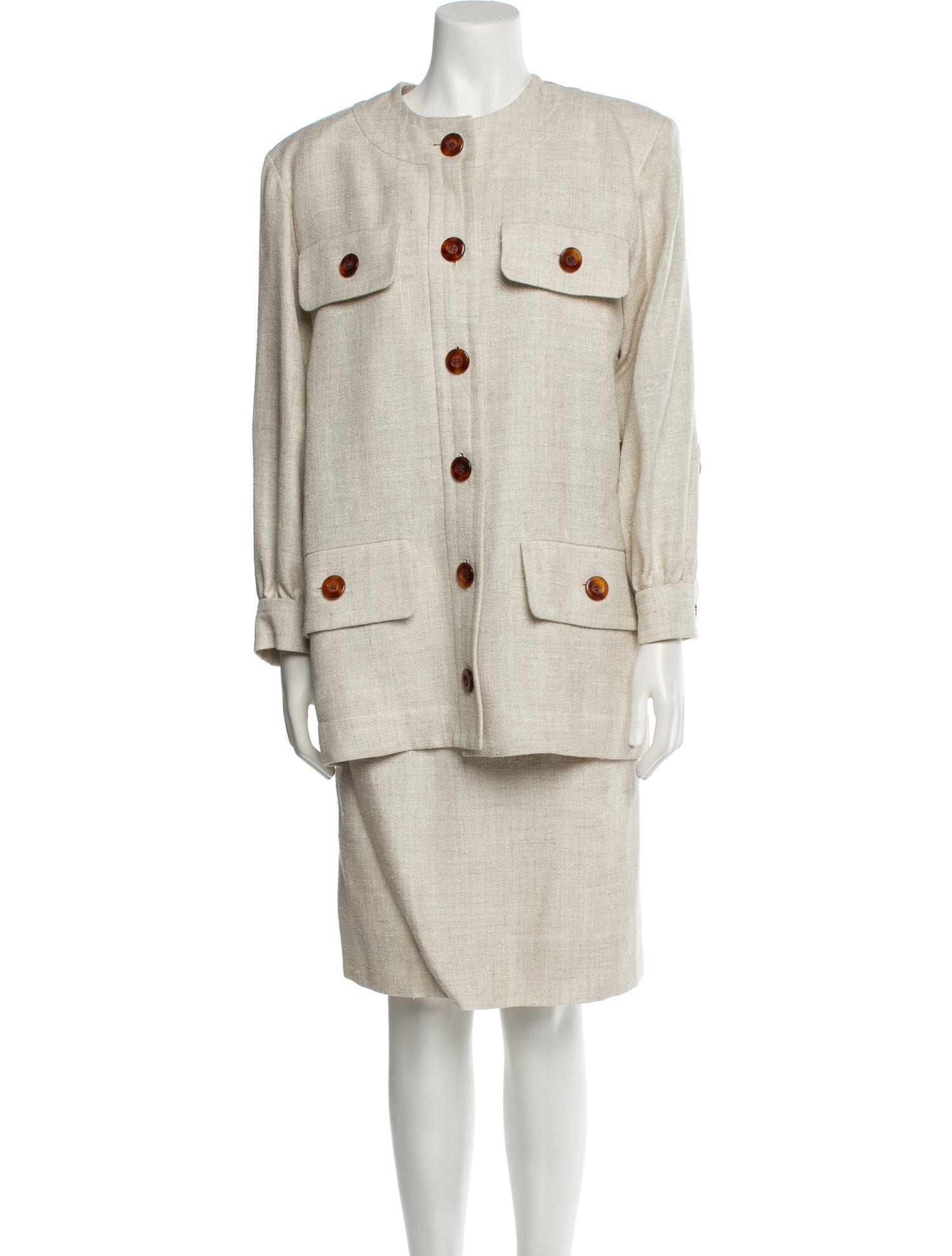 Yves Saint Laurent Rive Gauche Vintage 1989 Skirt Suit