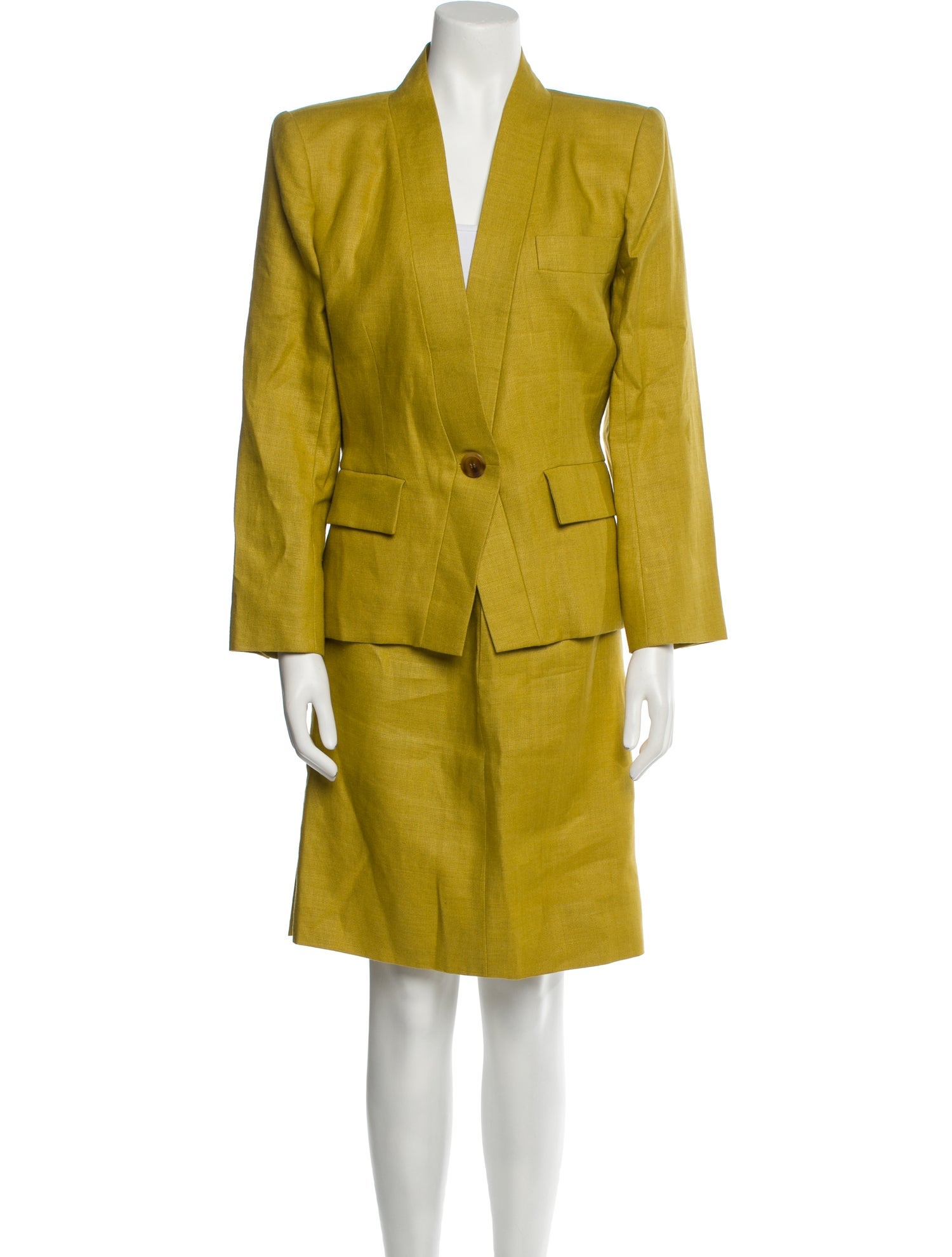 Yves Saint Laurent Rive Gauche Vintage 1990's Skirt Suit