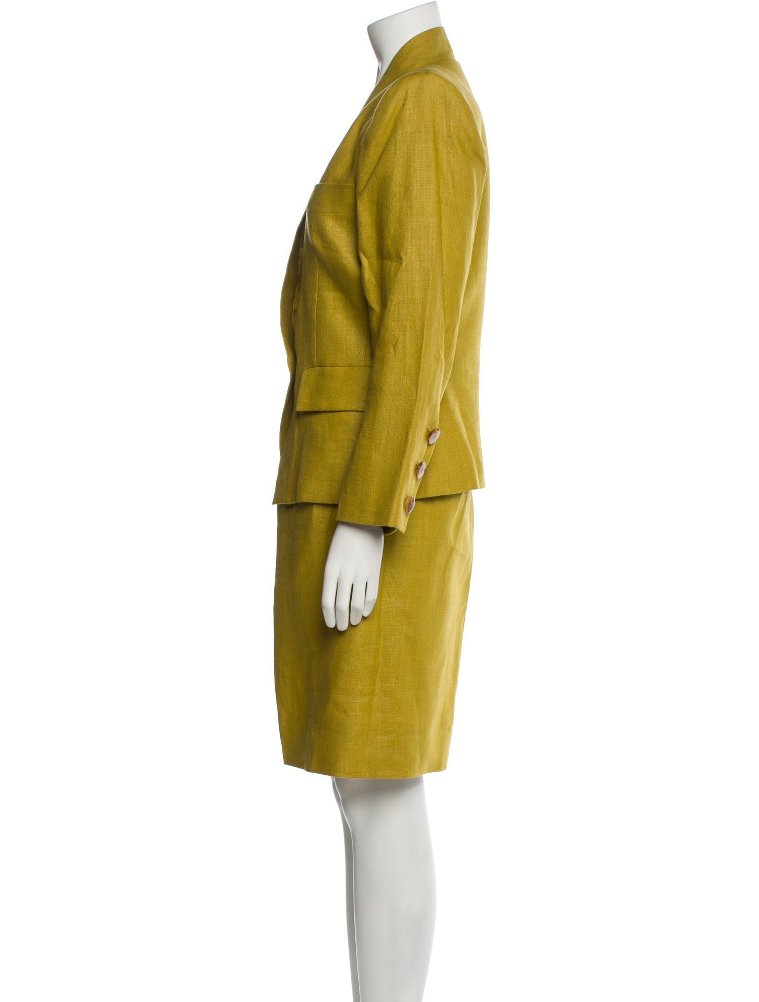 Yves Saint Laurent Rive Gauche Vintage 1990's Skirt Suit