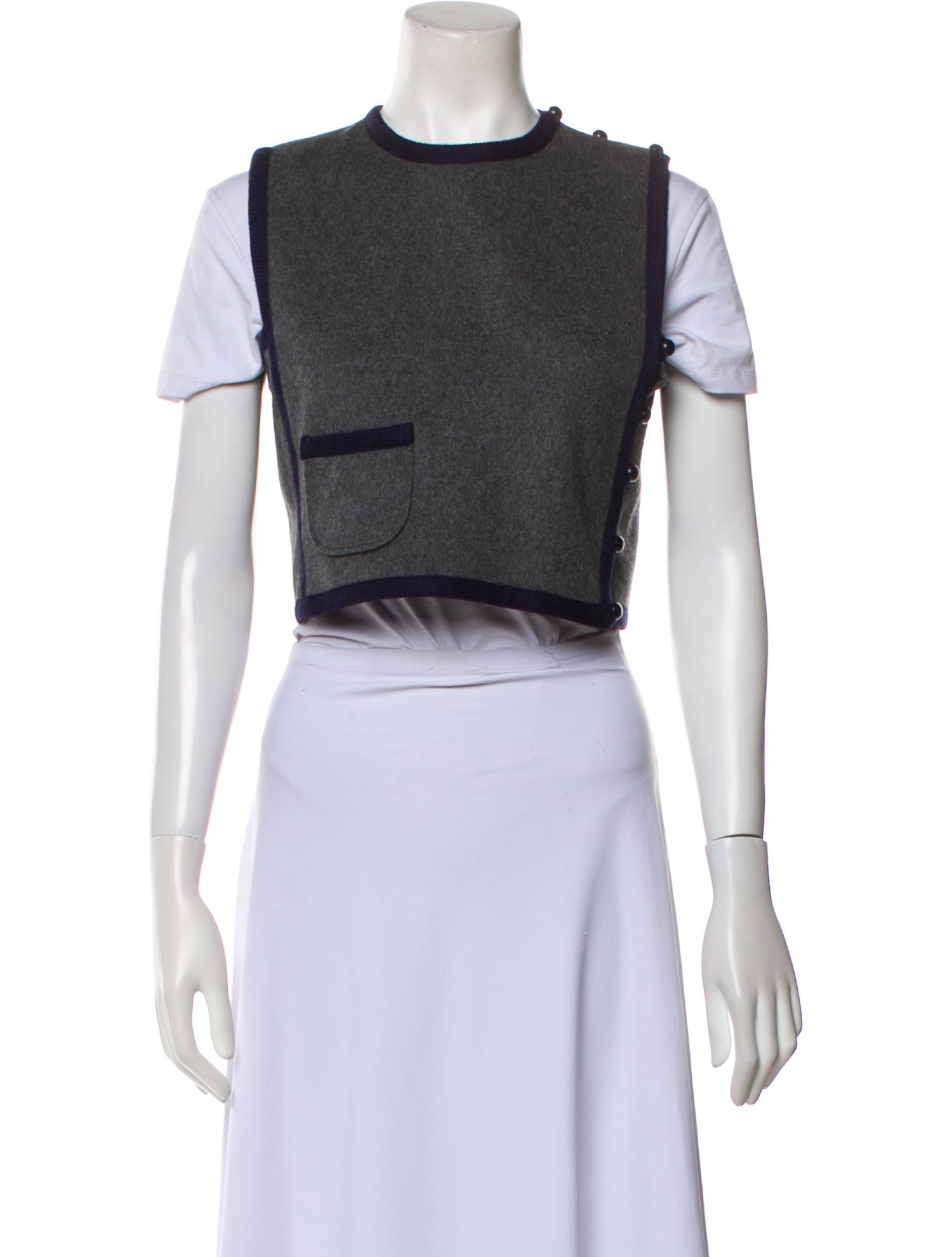 Yves Saint Laurent Rive Gauche Vintage 1976 Vest - Blue Jackets