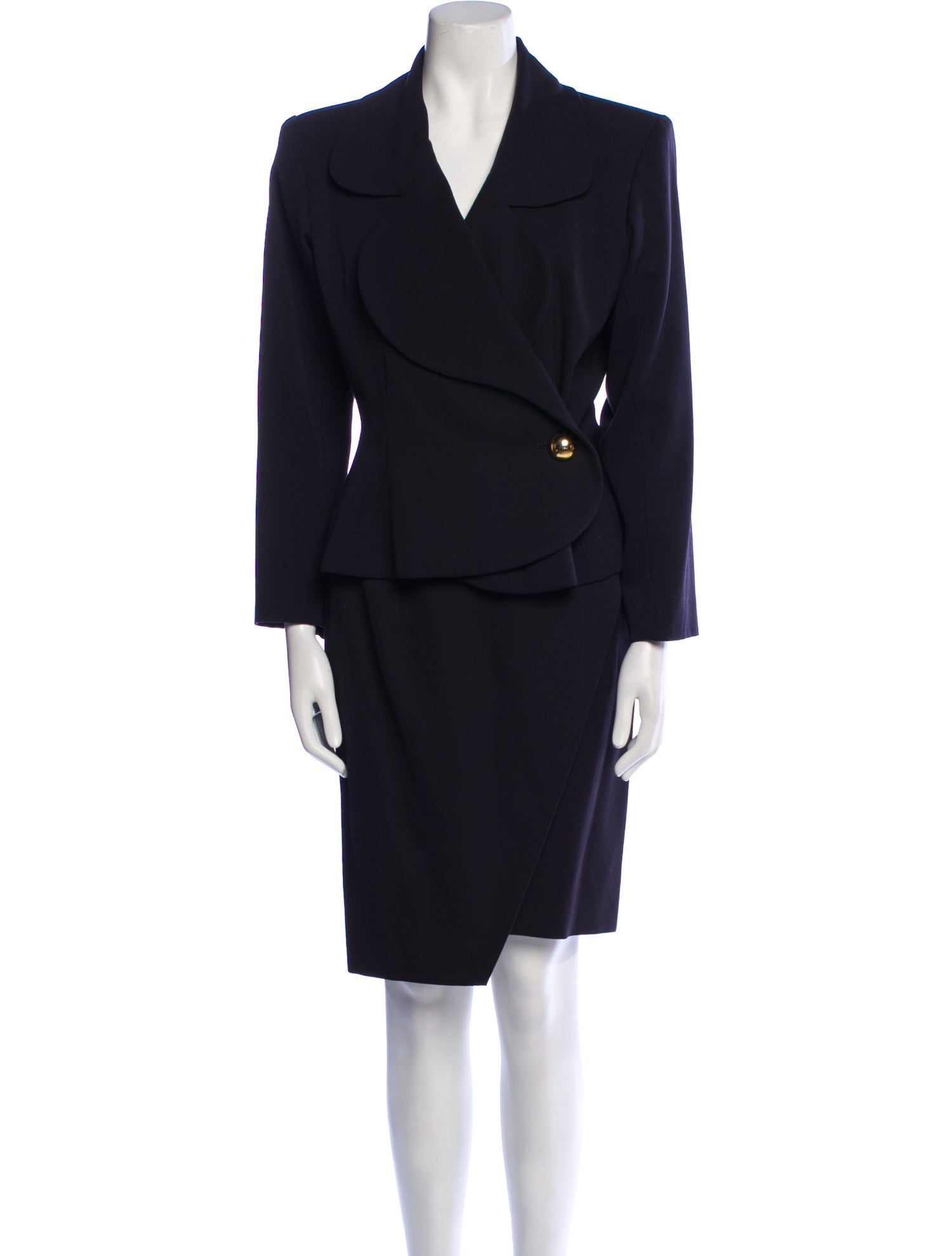 Yves Saint Laurent Rive Gauche Vintage 1990 Skirt Suit