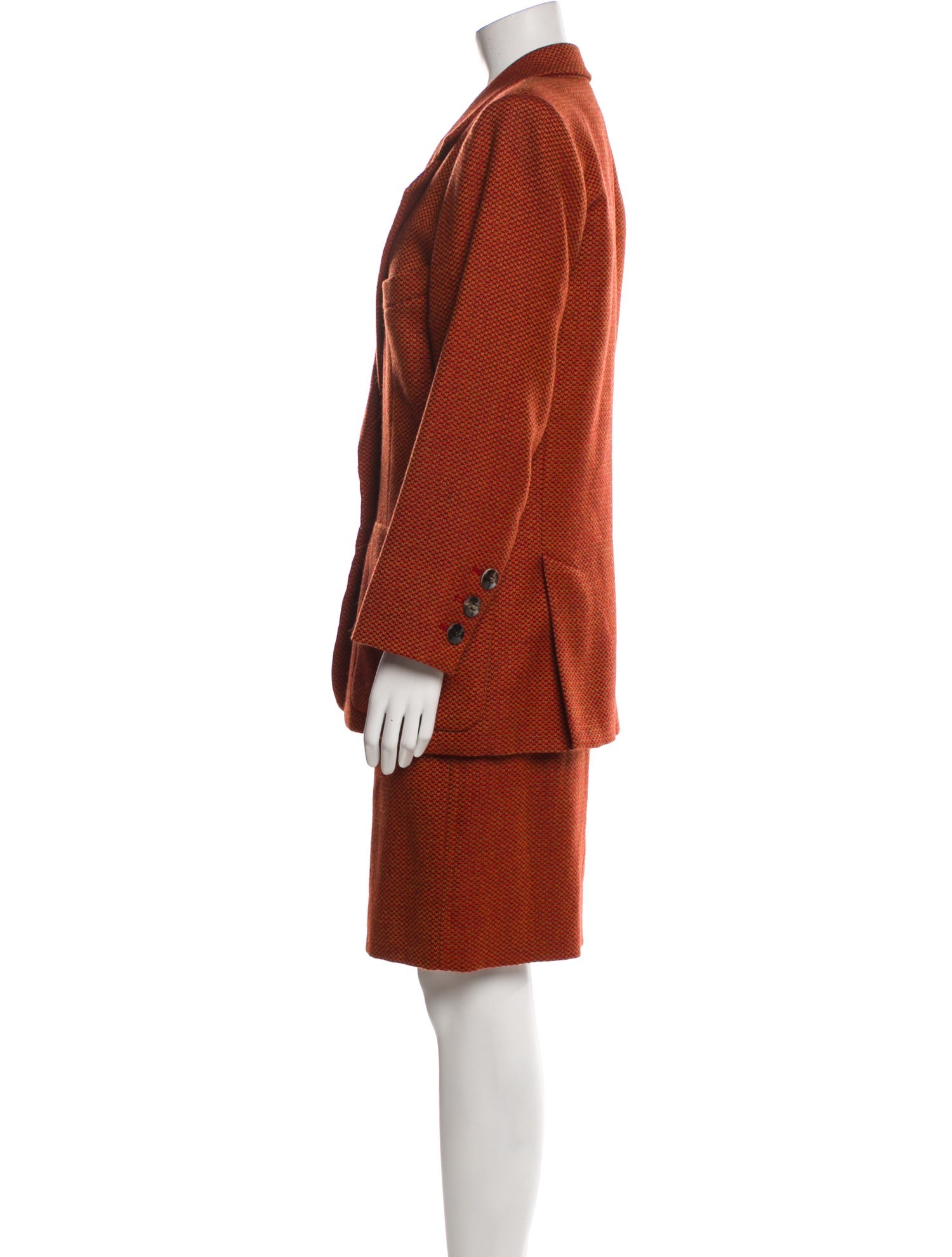 Yves Saint Laurent Rive Gauche Vintage Late 1980's - Early 1990's Skirt Suit