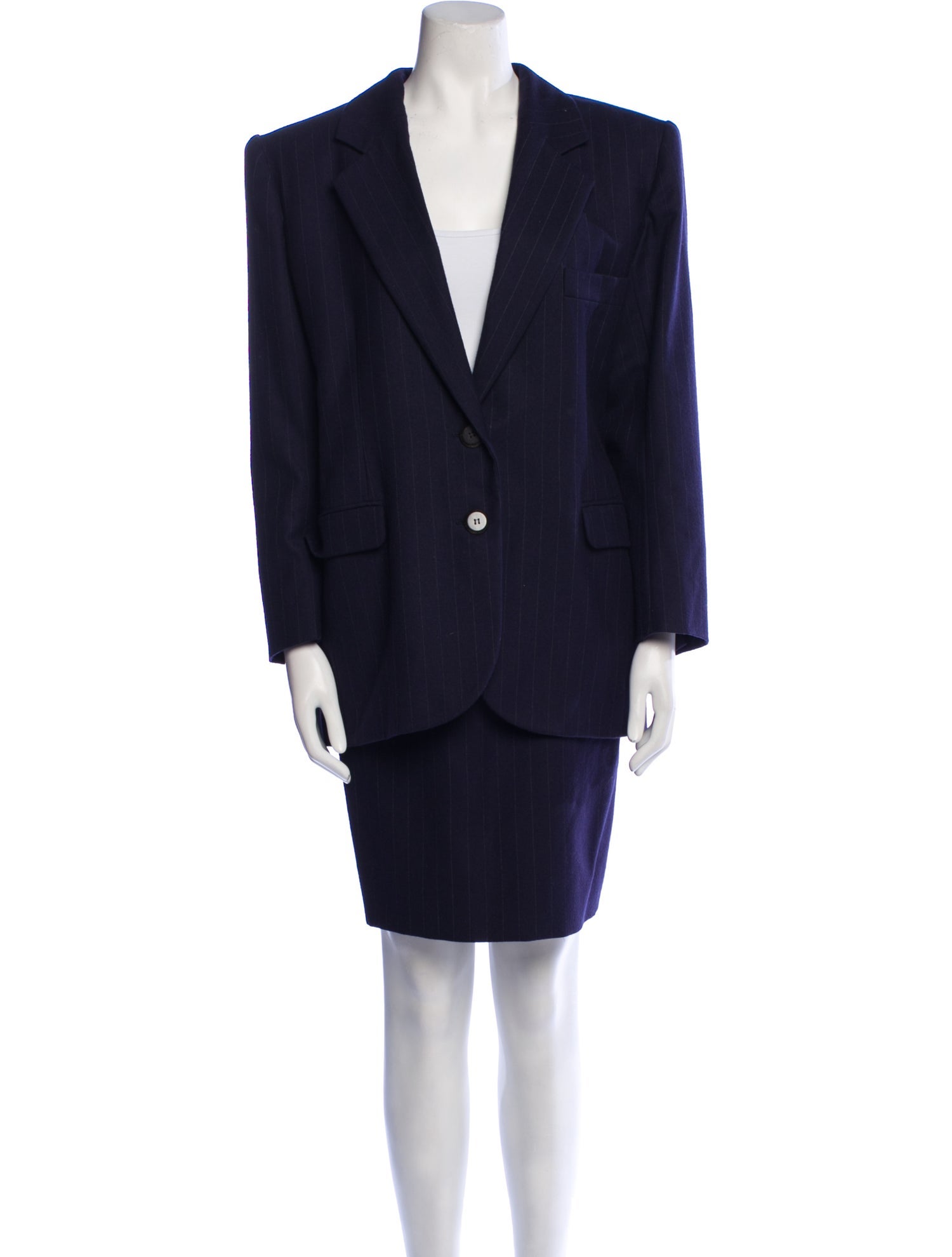 Yves Saint Laurent Rive Gauche Vintage 1990 Skirt Suit