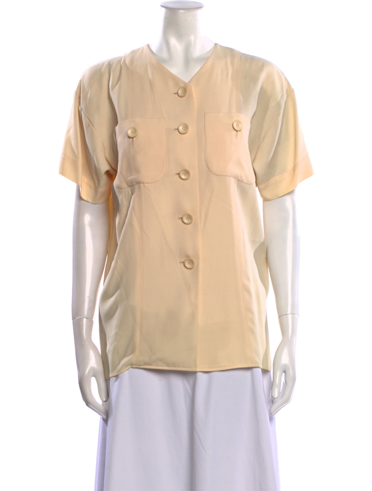 Yves Saint Laurent Rive Gauche Vintage 1989 Button-Up Top
