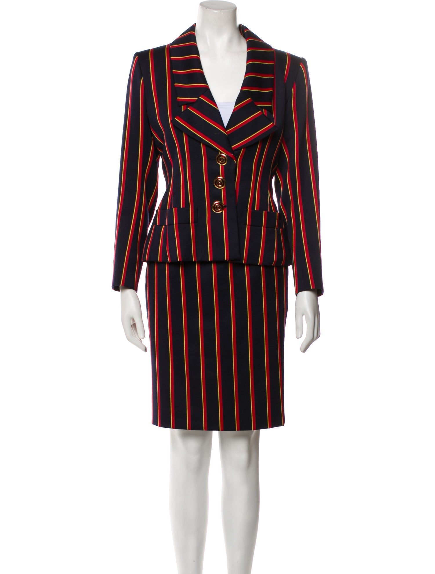 Yves Saint Laurent Rive Gauche Vintage 1993 Skirt Suit