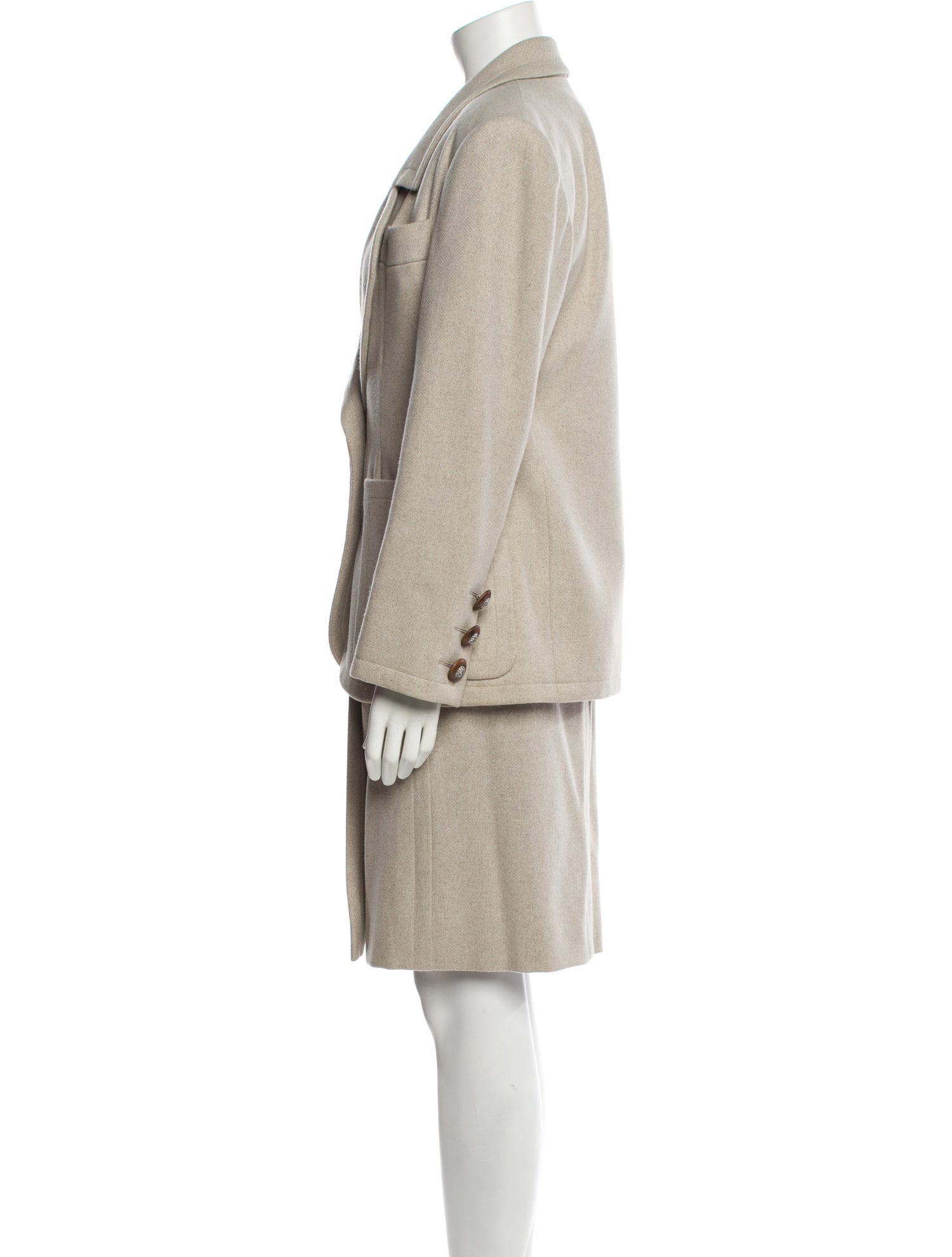 Yves Saint Laurent Rive Gauche Vintage 1989 Skirt Suit