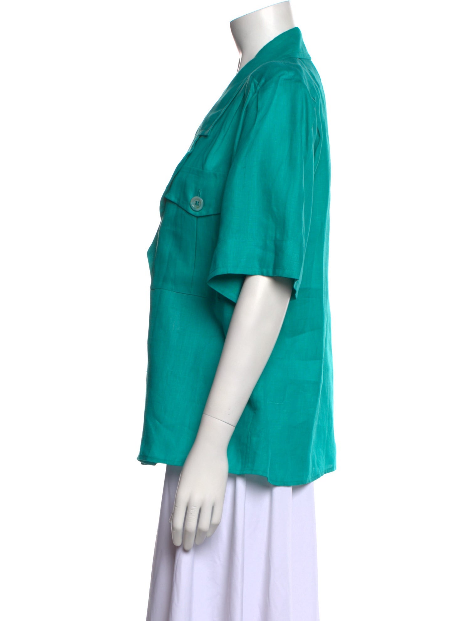 Yves Saint Laurent Rive Gauche Vintage 1990 Button-Up Top