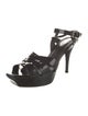 Yves Saint Laurent Rive Gauche Leather Sandals