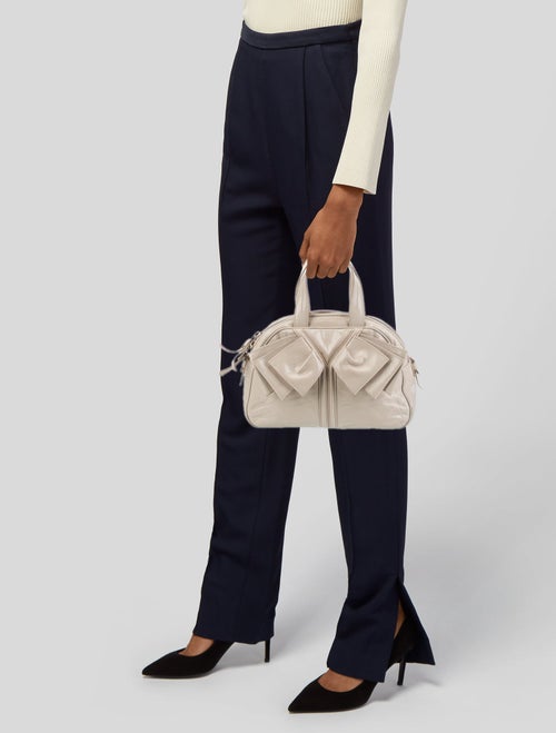 Yves Saint Laurent Rive Gauche Patent Leather Top Handle Bag