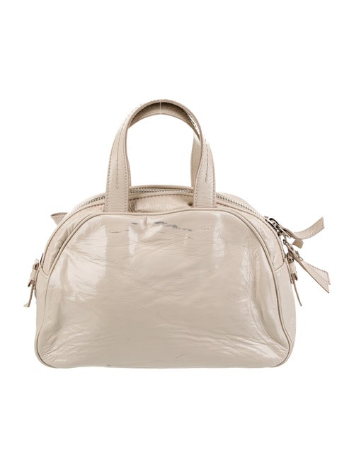 Yves Saint Laurent Rive Gauche Patent Leather Top Handle Bag