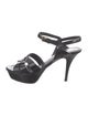 Yves Saint Laurent Rive Gauche Patent Leather Sandals