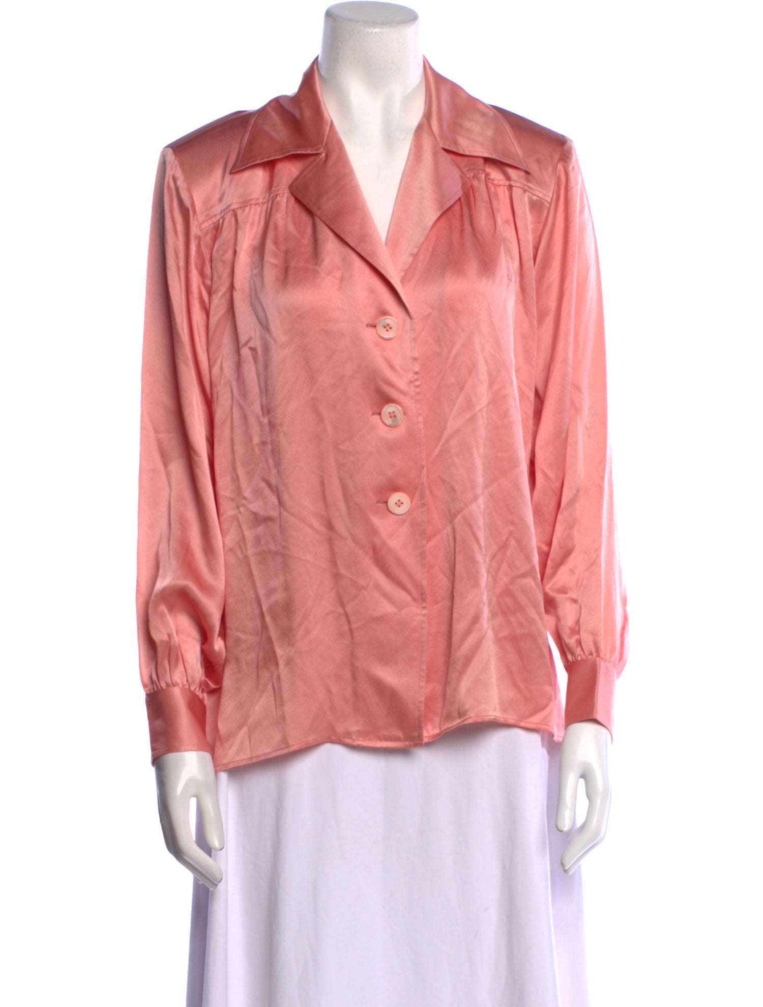 Yves Saint Laurent Rive Gauche Vintage 1986 Button-Up Top