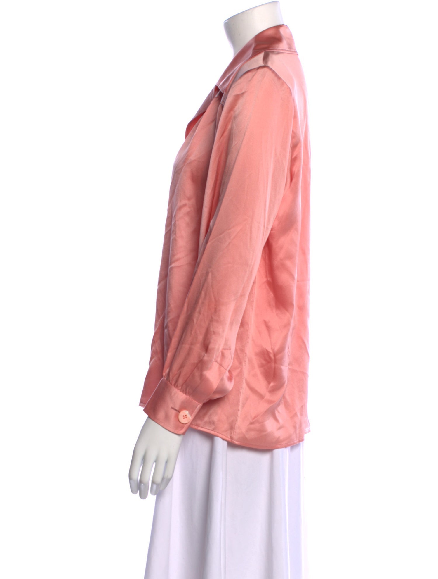 Yves Saint Laurent Rive Gauche Vintage 1986 Button-Up Top