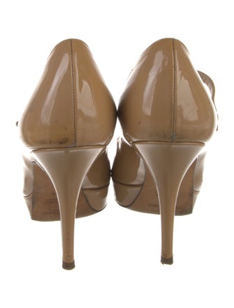 Yves Saint Laurent Rive Gauche Patent Leather Pumps